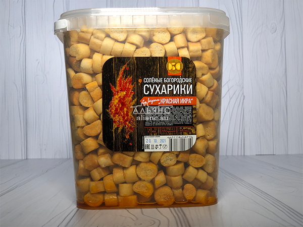 Сухарики с красной икрой в Люберцах