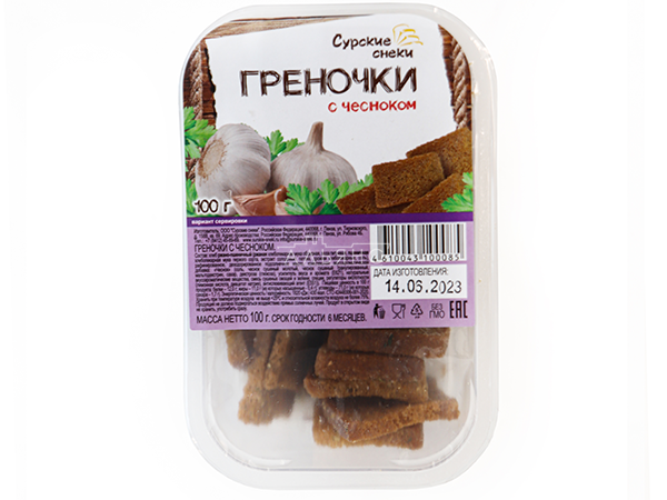 Сурские гренки с Чесноком (100 гр) в Люберцах