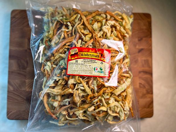 Нитка ЖАРЕНАЯ "Васаби" Oktobersnack 1 кг (сырный продукт) в Люберцах