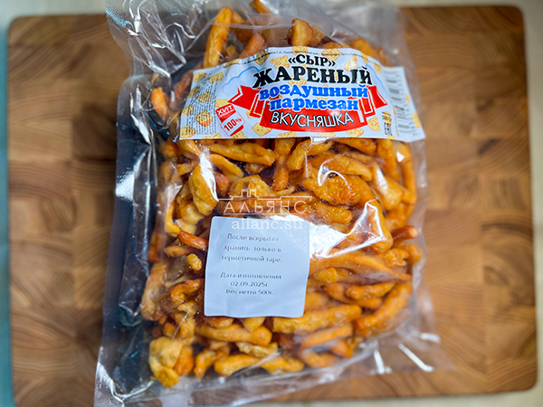 Жареный сыр "ВКУСНЯШКА" со вкусом пармезан (500 гр) в Люберцах