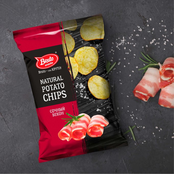 Картофель «Бруто» со вкусом бекона 130 гр. в Люберцах