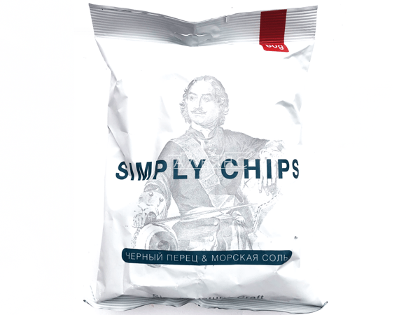 Картофельные чипсы "Simple chips" Морская соль и черный перец 80 гр. в Люберцах